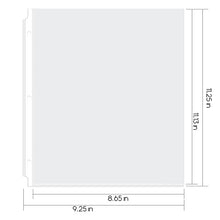 Load image into Gallery viewer, Ktrio Sheet Protectors 8.5 x 11 Inches Clear Page Protectors for 3 Ring Binder, Plastic Sleeves for Binders, Top Loading Paper Protector Letter Size, 50 Pack