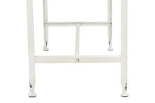Load image into Gallery viewer, Creative Co-op EC0119 Metal Scalloped Edge Table Wood Top, Antiqued White