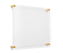 Load image into Gallery viewer, Wexel Art 15x18-Inch Double Panel Grade Acrylic Floating Frame with Gold Hardware for, 11x14-Inch Art & Photos