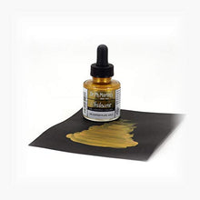 Load image into Gallery viewer, Dr. Ph. Martin's Iridescent Calligraphy Color (11R) Ink Bottle, Copper Plate Gold