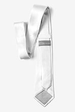 Load image into Gallery viewer, White Silk Boys Tie | Wedding Day White Boys Tie