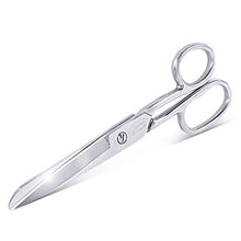 Load image into Gallery viewer, Newness Fabric Scissors, Heavy Duty All Metal Stainless Steel Craft Scissors, Multi-Purpose Professional Sharp Shears for Tailor Dressmaker Craft Cutting Cloth Leather Canvas Denim Paper, 7.24 Inch