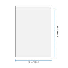 Load image into Gallery viewer, Becko Self Seal Clear Flat Poly Bags with Suffocation Warning for Storing Clothing/Towel/Blanket/Doll (18”x24”) - 100pcs