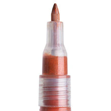 Load image into Gallery viewer, Metallic Paint Pens for Rock Painting, Stone, Pebbles, Ceramic, Glass, Wood, Fabric, Scrapbook Journals, Photo Albums, Card Stocks. Set of 12 Acrylic Paint Markers Extra-Fine Tip 0.7mm