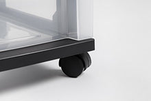 Load image into Gallery viewer, IRIS USA MC-360-TOP Plastic Storage Drawer, Rolling Cart with Organizer Top, 6, Black