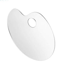 Load image into Gallery viewer, Acrylic Artist Paint Palette 11.8 x 7.9 inches Clear Oval Non-Stick Oil Paint Palette Mixing Transparent Easy Clean Art Paint Pallet (1 PCS)
