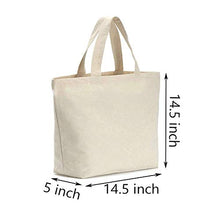 Load image into Gallery viewer, Axe Sickle 4PCS Canvas Tote Bag Bottom Gusset 14 X 14 X 5 inch Heavy 12oz Tote Shopping Bag, Washable Grocery Tote Bag, Craft Canvas Bag with Handle, White.