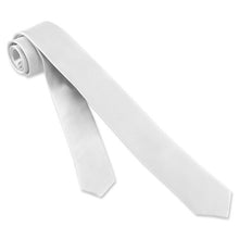 Load image into Gallery viewer, White Silk Boys Tie | Wedding Day White Boys Tie