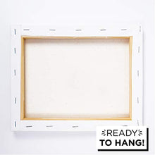 Load image into Gallery viewer, Horizon Group USA Stretched Canvas 11"" x 14"" 8 PK, 16mm Thick, 100% Cotton, for Painting, Pouring, Oil Paint, Multi-Media Art, 8-Pack (204039)