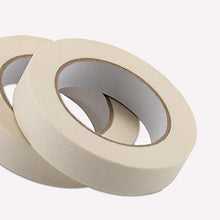 Load image into Gallery viewer, LICHAMP Masking Tape 1 inch, 2 Pack General Purpose Beige Masking Tape White Masking Paper, 1 inch x 55 Yards x 2 Rolls (110 Total Yards)