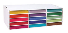 Load image into Gallery viewer, Classroom Keepers 9" x 12" Construction Paper Storage, White, 9-3/8"H x 29-1/4"W x 12-7/8"D, 1 Piece