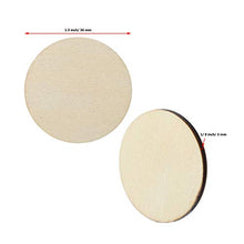 Load image into Gallery viewer, Boao 200 Pieces Unfinished Wood Slices Round Disc Circle Wood Pieces Wooden Cutouts Ornaments for Craft and Decoration (1.5 Inch)