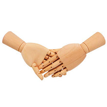 Load image into Gallery viewer, Bleiou Wooden Art Mannequin Hand 7 Inch Art Sectioned Left and Right Hand Model for Drawing, Sketch, Painting