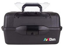 Load image into Gallery viewer, ArtBin 8237AB Essentials XL 3 Box, Portable Art & Craft Organizer with Lift-Up Trays, Black, 20 x 10.25 x 10.38 inches