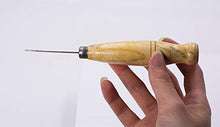 Load image into Gallery viewer, Lineco Heavy Duty Awl for Book Binding Projects, Fine Point with Wooden Ball Handle. Easily Make Holes Ergonomically.