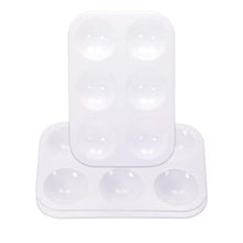 Load image into Gallery viewer, Penta Angel Art Paint Tray Palette 3Pcs 6 Well Plastic Rectangular Paint Tray for Kids Watercolor Painting