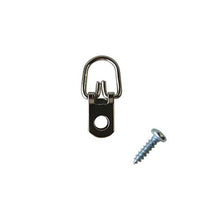 Load image into Gallery viewer, D Ring Picture Hangers with Screws - Pro Quality d-Rings - 100 Pack - Picture Hang Solutions