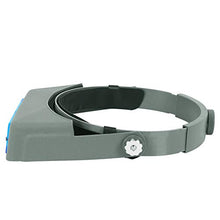 Load image into Gallery viewer, Head Mount Magnifier Optivisor Jewelers Magnifying Glasses 1.5X 2X 2.5X 3.5X Optical Headset Magnifying Visor Reading Magnifier Jeweler Loupe with 4 Lens Close Work Magnifier Headset for Electronics