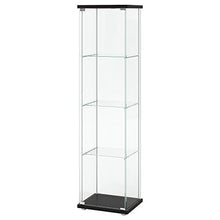 Load image into Gallery viewer, IKEA Glass-Door Cabinet, Black-Brown