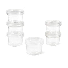 Load image into Gallery viewer, Darice Clear, Round Stackable Containers, 2.63 X 2.13 Inches, 6 Pack
