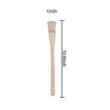 Load image into Gallery viewer, KEILEOHO 8 PCS 1 Inch Flat Hake Brushes, Creative and Professional Hake Brush for Watercolor, Soft and White Hake Brush Set with Handle for Watercolor Wash Pottery Painting