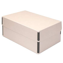 Load image into Gallery viewer, Lineco Tan Hinged Lid Photo Box 5.5" x 7.75" x 12". Archival Acid Free. Holds up to 1,100 of 4x6 or 5x7 Pictures, Print, Art. Protect Longevity, Photos or Documents, Craft, Prints, Cards.