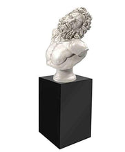 Load image into Gallery viewer, Marketing Holders Black Platform Display Box Art Sculpture Glossy Pedestal Collectible Cube Trophy Trinket Acrylic Showcase Stand Expo Event Wedding Reception 12"w x 24"h x 12"d Pack of 1