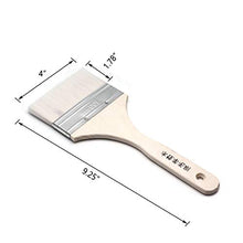 Load image into Gallery viewer, Autoly 4 Inch Width Bristle Paint, Chip and Utility Paint Brushes for Paint, Stains, Varnishes, Glues, and Gesso-2 Pcs
