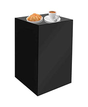 Load image into Gallery viewer, Marketing Holders Black Platform Display Box Art Sculpture Glossy Pedestal Collectible Cube Trophy Trinket Acrylic Showcase Stand Expo Event Wedding Reception 12"w x 24"h x 12"d Pack of 1