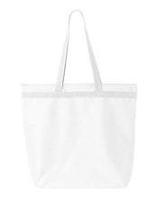 Load image into Gallery viewer, Ultraclub 8802 Zippered Tote White One Size