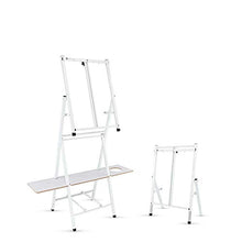 Load image into Gallery viewer, Bob Ross 2-in-1 Studio Easel - As Seen on Netflix Metal Easel Four Legged Tabletop Easel - White