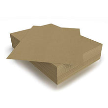 Load image into Gallery viewer, Chipboard Sheets 8.5" x 11" - 100 Sheets of 22 Point Chip Board for Crafts - This Kraft Board is a Great Alternative to MDF Board and Cardboard Sheets