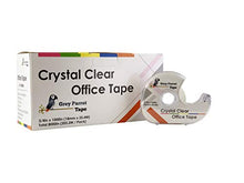 Load image into Gallery viewer, Greyparrot Office Clear Office Refill Tape Rolls + Dispenser(8 Pack),(3/4” X 1000in/pack). for Craft Jobs, Gift Wrapping, Office Work Clear(Transparent) Glossy Finish, Refillable (8000 inch/Total)