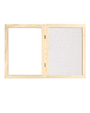 Load image into Gallery viewer, Caydo Paper Making Kit, Include A4 Size 9.8 x 13.4 Inch Wooden Paper Making Mould Frame Paper Making Screen, Nature Dried Flowers and Sponge for DIY Paper Craft