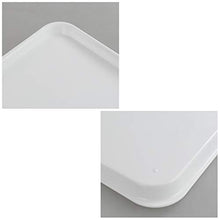 Load image into Gallery viewer, DynkoNA Restaurant Food Trays Serving Tray Plastic Set of 6, White