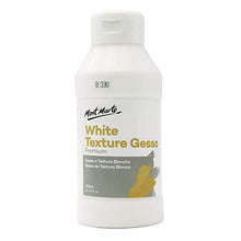 Load image into Gallery viewer, Mont Marte Premium White Texture Gesso 8.45oz (250ml), Suitable for Acrylic Paint, Oil Paint, Color Pencils, Pastels, Graphite and Charcoal