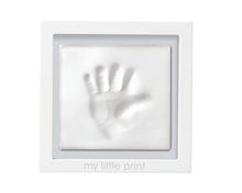 Load image into Gallery viewer, Pearhead Babyprints Clay Keepsake Frame, Newborn Baby Handprint Kit, New Parents Gift, White
