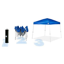 Load image into Gallery viewer, E-Z UP SR9104BL Sierra II 10 by 10-Feet Canopy, Blue, Royal Blue, 10' x 10'