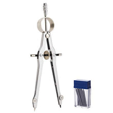 Load image into Gallery viewer, Mr. Pen- Professional Compass for Geometry, Extra Lead, Metal Compass, Compass, Compass Drawing Tool, Drawing Compass, Drafting Compass, Compass for Students, Compass for Woodworking, Compass Geometry