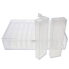 Load image into Gallery viewer, The Beadsmith Personality Case - Clear Storage Organizing System 6.25 x 4 x 1.4 inches - Includes 12 flip top Boxes 1 x 3.75 inches Each, for organizing and Storage