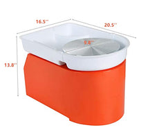 Load image into Gallery viewer, Electric Pottery Wheel Machine Ceramic Work Clay Forming Machine DIY Art Craft Tool 110V US Plug 25CM 350W (Orange)