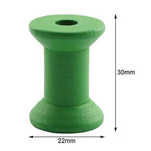 Load image into Gallery viewer, NX Garden Empty Wood Spool 15PCS 30x22mm Colored Natural Wooden Empty Bobbins Thread Spool Sewing Tool Findings