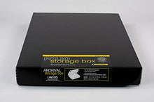 Load image into Gallery viewer, Lineco 11x17 Black Clamshell Archival Folio Storage Box, 1.75" Deep. Removable Lid. Acid-Free with Metal Edge. Protects Picture Longevity, Organize Photos or Documents, Crafts, DIY.