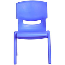 Load image into Gallery viewer, Amazon Basics 10 Inch School Classroom Stack Resin Chair, Blue, 6-Pack