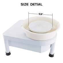 Load image into Gallery viewer, TUNTROL Pottery Wheel with Foot Pedal, 350W Triangle Ceramic Machine with 25cm Detachable Basin for Clay Art Craft Work DIY