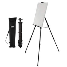 Load image into Gallery viewer, SoHo Urban Artist Travel Painting Field Easel - Light Weight Plein Aire Design, Foldable with Adjustable Height and Carry Bag - Black Anodized Aluminum