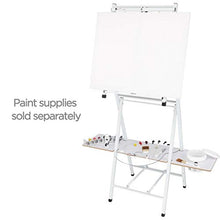 Load image into Gallery viewer, Bob Ross 2-in-1 Studio Easel - As Seen on Netflix Metal Easel Four Legged Tabletop Easel - White