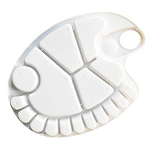 Load image into Gallery viewer, Non-Stick Paint Palette 2 PCS Artist Paint Mixing Tray Palette Oval Shaped Easy Clean Art Palette 17 Wells (2 PCS)