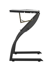 Load image into Gallery viewer, SD STUDIO DESIGNS Triflex Drawing Table, Sit to Stand Up Adjustable Office Home Computer Desk, 35.25" W X 23.5" D, Charcoal Black/Clear Glass