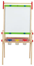 Load image into Gallery viewer, Award Winning Hape All-in-One Wooden Kid's Art Easel with Paper Roll and Accessories Cream, L: 18.9, W: 15.9, H: 41.8 inch
